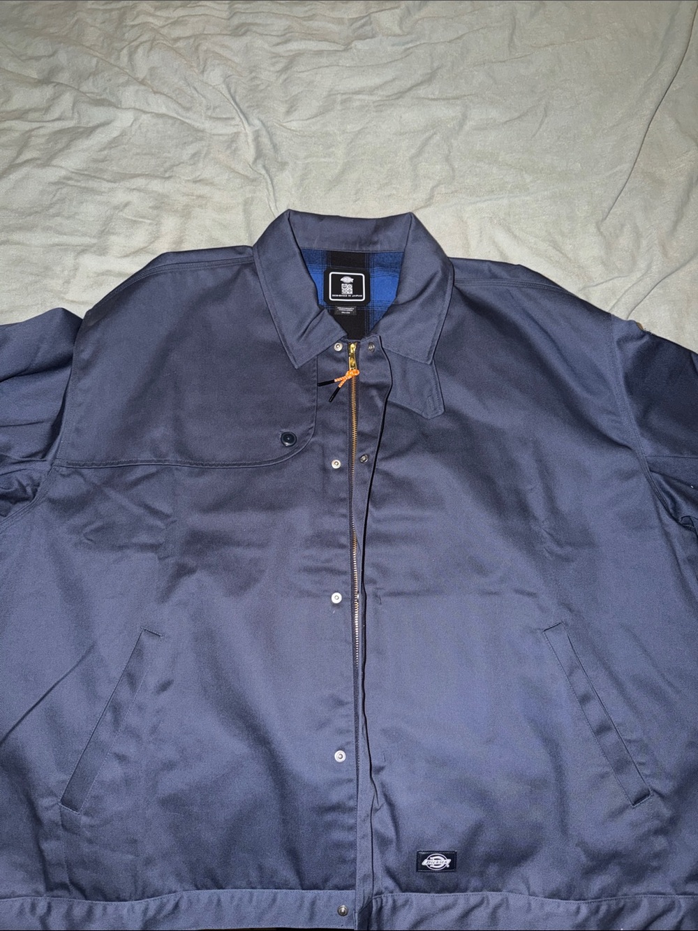 Dickies Men's Navy Bomber-Style Work Jacket - Picture 4 of 8